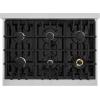 imageZLINE 36 in 52 cu ft Classic Dual Fuel Range with 6 Burner Gas Cooktop and Electric Convection Oven in Stainless Steel with Black Matte Door CDRBLM36