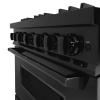 imageZLINE 36 in 52 cu ft Classic Gas Range with Convection Gas Oven in Black Stainless Steel with 6 Brass Burners CGRBBR36