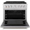 imageZLINE 36 in 52 cu ft Paramount Dual Fuel Range with 6 Burner DuoPro Cooktop and Electric Convection Oven in Stainless Steel PSDR36