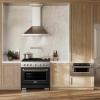 imageZLINE 36 in 52 cu ft Paramount Dual Fuel Range with 6 Burner DuoPro Cooktop and Electric Convection Oven with Black Matte Door PSDRBLM36
