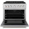 imageZLINE 36 in 52 cu ft Paramount Gas Range with 6 Burner DuoPro Cooktop and Convection Gas Oven in Satin Stainless Steel PSGRS36