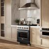 imageZLINE 36 in 52 cu ft Paramount Gas Range with 6 Burner DuoPro Cooktop and Convection Gas Oven with Black Matte Door PSGRBLM36