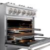 imageZLINE 36 in 52 cu ft Select Dual Fuel Range with 6 Burner Gas Cooktop and Electric Convection Oven in Stainless Steel HDR36