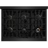 imageZLINE 36 in 52 cu ft Select Gas Range with Convection Gas Oven in Black Stainless Steel with 6 Brass Burners HGRBBR36