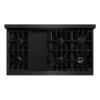 imageZLINE 48 in 67 cu ft Classic Double Oven Dual Fuel Range with 8 Burner Gas Cooktop in Black Stainless Steel CDRB48