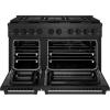 imageZLINE 48 in 67 cu ft Paramount Dual Fuel Range with 8 Burner DuoPro Cooktop and Dual Ovens in Black Satin Stainless Steel PSDRBS48
