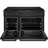 imageZLINE 48 in 67 cu ft Paramount Dual Fuel Range with 8 Burner DuoPro Cooktop and Dual Ovens in Black Stainless Steel PSDRB48