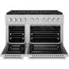 imageZLINE 48 in 67 cu ft Paramount Dual Fuel Range with 8 Burner DuoPro Cooktop and Dual Ovens in Satin Stainless Steel PSDRS48