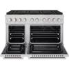 imageZLINE 48 in 67 cu ft Paramount Dual Fuel Range with 8 Burner DuoPro Cooktop and Dual Ovens in Stainless Steel PSDR48