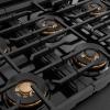 imageZLINE 48 in 67 cu ft Paramount Gas Range with 8 Burner DuoPro Cooktop and Dual Ovens in Black Satin Stainless Steel PSGRBS48