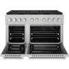 imageZLINE 48 in 67 cu ft Paramount Gas Range with 8 Burner DuoPro Cooktop and Dual Ovens in Satin Stainless Steel PSGRS48