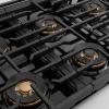 imageZLINE 48 in 67 cu ft Paramount Gas Range with 8 Burner DuoPro Cooktop and Dual Ovens in Satin Stainless Steel with White Matte Doors PSGRSWM48