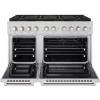 imageZLINE 48 in 67 cu ft Paramount Gas Range with 8 Burner DuoPro Cooktop and Dual Ovens in Stainless Steel PSGR48