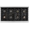 imageZLINE 48 in 67 cu ft Paramount Gas Range with 8 Burner DuoPro Cooktop and Dual Ovens with Black Matte Doors PSGRBLM48