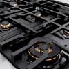 imageZLINE 48 in 67 cu ft Select Double Oven Gas Range in Stainless Steel with 8 Brass Burners HGRBR48