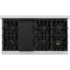imageZLINE 48 in 67 cu ft Select Double Oven Gas Range in Stainless Steel with 8 Brass Burners HGRBR48