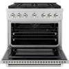 imageZLINE Autograph 36 in Paramount DuoPro Dual Fuel Range in Stainless Steel with Nickel Helix Handle PSDRZ36KPN