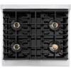 imageZLINE Autograph Edition 30 in 42 cu ft Paramount Gas Range with 4 Burner DuoPro Cooktop and Convection Gas Oven in Satin Stainless Steel and Polished Gold Accents PSGRSZ30G