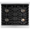 imageZLINE Autograph Edition 30 in 42 cu ft Paramount Gas Range with 4 Burner DuoPro Cooktop and Convection Gas Oven in Stainless Steel with Matte Black Accents PSGRZ30MB