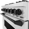 imageZLINE Autograph Edition 36 in 52 cu ft Classic Dual Fuel Range with 6 Burner Gas Cooktop and Electric Convection Oven in Satin Stainless Steel with Matte Black Accents CDRSZ36MB