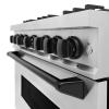 imageZLINE Autograph Edition 36 in 52 cu ft Classic Dual Fuel Range with 6 Burner Gas Cooktop and Electric Convection Oven in Stainless Steel with Matte Black Accents CDRZ36MB