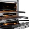 imageZLINE Autograph Edition 36 in 52 cu ft Paramount Dual Fuel Range with 6 Burner DuoPro Cooktop and Electric Convection Oven in Stainless Steel and Champagne Bronze Accents PSDRZ36CB