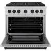 imageZLINE Autograph Edition 36 in 52 cu ft Paramount Gas Range with 6 Burner DuoPro Cooktop and Convection Gas Oven in Stainless Steel and Matte Black Accents PSGRZ36MB