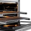 imageZLINE Autograph Edition 36 in 52 cu ft Paramount Gas Range with 6 Burner DuoPro Cooktop and Convection Gas Oven in Stainless Steel and Polished Gold Accents PSGRZ36G