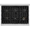 imageZLINE Autograph Edition 36 in 52 cu ft Select Dual Fuel Range with 6 Burner Gas Cooktop and Electric Convection Oven in Stainless Steel with Polished Gold Accents HDRZ36G