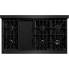 imageZLINE Autograph Edition 48 in 67 cu ft Classic Double Oven Dual Fuel Range with 8 Burner Gas Cooktop in Black Stainless Steel and Champagne Bronze Accents CDRBZ48CB