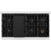 imageZLINE Autograph Edition 48 in 67 cu ft Classic Double Oven Gas Range with 8 Burner Cooktop in Satin Stainless Steel and Matte Black Accents CGRSZ48MB