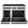imageZLINE Autograph Edition 48 in 67 cu ft Paramount Dual Fuel Range with 8 Burner DuoPro Cooktop and Dual Ovens in Stainless Steel and Matte Black Accents PSDRZ48MB