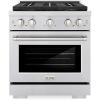 imageZLINE 30 in 42 cu ft Paramount Dual Fuel Range with 4 Burner DuoPro Cooktop and Electric Convection Oven in Stainless Steel PSDR30