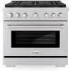 imageZLINE 36 in 52 cu ft Paramount Gas Range with 6 Burner DuoPro Cooktop and Convection Gas Oven in Stainless Steel PSGR36