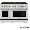 imageZLINE Autograph 48 in Paramount DuoPro Dual Fuel Range in Stainless Steel with Nickel Helix Handles PSDRZ48KPN