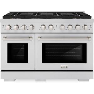 imageZLINE 48 in 67 cu ft Paramount Gas Range with 8 Burner DuoPro Cooktop and Dual Ovens in Stainless Steel PSGR48