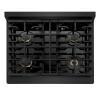 imageZLINE 30 in Autograph Edition Paramount Gas Rangetop with 4 Burners and Porcelain Cooktop in Black Stainless Steel with Champagne Bronze Accents SRTBZ30CB