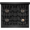 imageZLINE 30 in Classic Gas Rangetop with 4 Burner DuoPro Cooktop in Black Stainless Steel PCRTB30