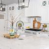 imageZLINE 30 in Legacy Gas Rangetop with 4 Brass Burners and Porcelain Cooktop in Satin Stainless Steel RTSBR30