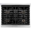 imageZLINE 30 in Paramount Gas Rangetop with 4 Brass Burners and Porcelain Cooktop in Satin Stainless Steel SRTSBR30