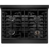 imageZLINE 30 in Paramount Gas Rangetop with 4 Burners and Porcelain Cooktop in Black Stainless Steel SRTB30