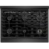 imageZLINE 36 in Paramount Gas Rangetop with 6 Burners and Porcelain Cooktop in Black Satin Stainless Steel SRTBS36