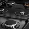 imageZLINE 36 in Paramount Gas Rangetop with 6 Burners and Porcelain Cooktop in Black Satin Stainless Steel SRTBS36