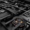 imageZLINE 48 in Classic Gas Rangetop with 8 Burners and Porcelain Cooktop in Black Stainless Steel