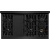 imageZLINE 48 in Classic Gas Rangetop with 8 Burners and Porcelain Cooktop in Black Stainless Steel