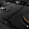 imageZLINE 48 in Paramount Gas Rangetop with 8 Burners and Porcelain Cooktop in Black Satin Stainless Steel SRTBS48