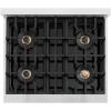 imageZLINE Autograph Edition 30 in Classic Gas Rangetop with 4 Burner DuoPro Cooktop in Satin Stainless Steel and Polished Gold Accents PCRTSZ30G