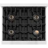 imageZLINE Autograph Edition 30 in Classic Gas Rangetop with 4 Burner DuoPro Cooktop in Stainless Steel and Polished Gold Accents PCRTZ30G