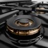 imageZLINE Autograph Edition 30 in Classic Gas Rangetop with 4 Burner DuoPro Cooktop in Stainless Steel and Polished Gold Accents PCRTZ30G