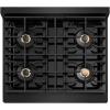 imageZLINE Autograph Edition 30 in Paramount Gas Rangetop with 4 Burner DuoPro Cooktop in Black Stainless Steel and Champagne Bronze Accents PSRTBZ30CB